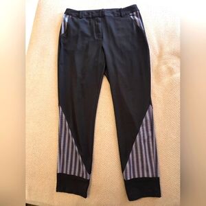 Peter Pilotto x Target Black Check Print Straight Slim Pants Size 4